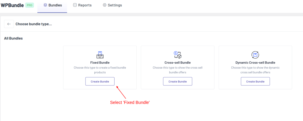 Creating Fixed bundle