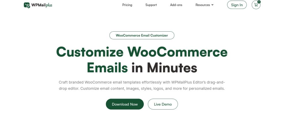 home page of WPMailPlus, a  WooCommerce Black Friday Plugin