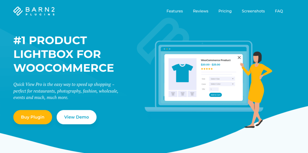 homepage of WooCommerce Quick View Pro