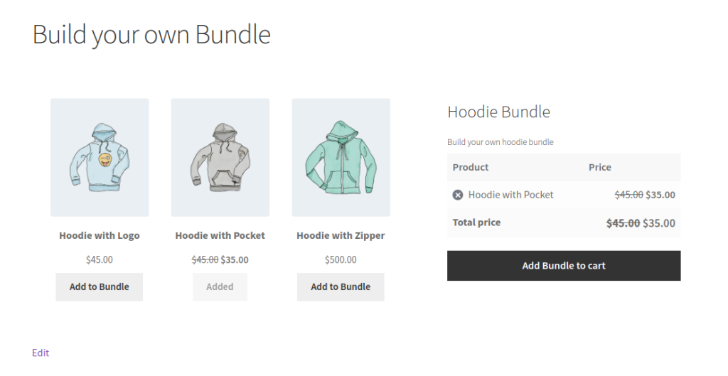 Mix and Match bundle
