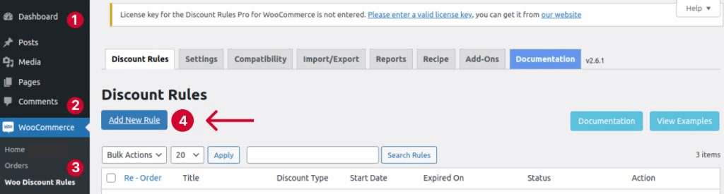 Adding a new discount rule in WooCommerce
